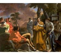 HRJUBWREE Cartel Lienzo Impresión Lienzo Moderno Pintura Pared Arte Cuadro Il Giudizio Di Mida Sébastien Bourdon para Decoración de Paredes 60x90cm