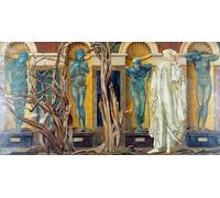 HRJUBWREE Cartel Lienzo Impresión Lienzo Moderno Pintura Pared Arte Cuadro Il Pellegrino Fuori Dal Giardino ozio Burne-jones para Decoración de Paredes 60x90cm