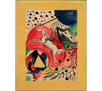 HRJUBWREE Cartel Lienzo Impresión Lienzo Moderno Pintura Pared Arte Cuadro la portada del Almanaque Der Blaue Reiter de Wassily Kandinsky para Decoración de Paredes 60x90cm