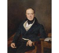 HRJUBWREE Cartel Lienzo Impresión Lienzo Moderno Pintura Pared Arte Cuadro Retrato del banquero August Walter de Ferdinand Georg Waldmuller para Decoración de Paredes 60x90cm