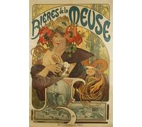 HRJUBWREE Cartel Lienzo Impresión Lienzo Moderno Pintura Pared Arte Cuadro Zodíaco Zodíaco de Alphonse Mucha para Decoración de Paredes 60x90cm