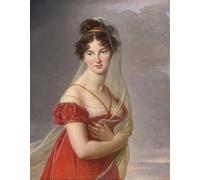 HRJUBWREE Cuadro en Lienzo Impresión Pared Arte Retrato de la esposa de Aglae Angelique Gabrielle De Gramont por Elisabeth Louise Vigee Lebrun para la Decoración del Hogar de la Oficina 60x90cm