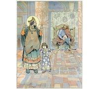 HRJUBWREE Cuadro en Lienzo Impresión Pared Arte San Eloi señala al rey de Francia Dagoberto I que sus pantalones estaban al revés para la Decoración del Hogar de la Oficina 60x90cm