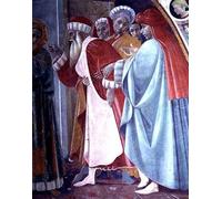 HRJUBWREE Lienzo Arte Impresión Arte de Pared Cuadro Ss Stephen y Margaret un detalle del tabernáculo del Canto Al Mercatale de Filippino Lippi para la Decoración de la Sala de Estar 60x90cm