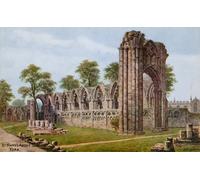 HRJUBWREE Murales Vintage Pintura de Póster Artística Imagen Lienzo Abadía de Santa María York por Alfred Robert Quinton para Decoraciones del Hogar 60x90cm