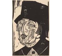 HRJUBWREE Murales Vintage Pintura de Póster Artística Imagen Lienzo Annette Kolb por Ernst Ludwig Kirchner para Decoraciones del Hogar 60x90cm