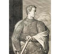HRJUBWREE Murales Vintage Pintura de Póster Artística Imagen Lienzo Cayo César Calígula' Emperador de Ad Grabado por Tiziano Vecelli para Decoraciones del Hogar 60x90cm