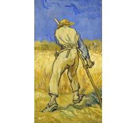 HRJUBWREE Murales Vintage Pintura de Póster Artística Imagen Lienzo El segador Le Moissonneur de Vincent Van Gogh para Decoraciones del Hogar 60x90cm