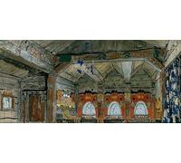 HRJUBWREE Murales Vintage Pintura de Póster Artística Imagen Lienzo Escenografía para el Operaigor de Konstantin Alekseevich Korovin para Decoraciones del Hogar 60x90cm