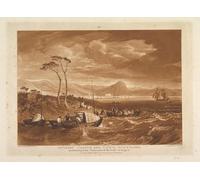HRJUBWREE Murales Vintage Pintura de Póster Artística Imagen Lienzo Inverary Castle and Town Scotland Libro de estudios de Mallord William Turner para Decoraciones del Hogar 60x90cm