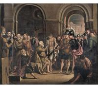 HRJUBWREE Murales Vintage Pintura de Póster Artística Imagen Lienzo Muerte de Sócrates de Benjamin West para Decoraciones del Hogar 60x90cm
