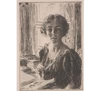 HRJUBWREE Murales Vintage Pintura de Póster Artística Imagen Lienzo Princesa heredera de Suecia por Anders Leonard Zorn para Decoraciones del Hogar 60x90cm