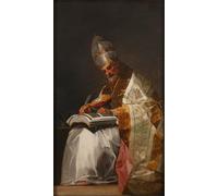 HRJUBWREE Murales Vintage Pintura de Póster Artística Imagen Lienzo San Gregorio I El Gran San Gregorio Magno de Francisco De Goya para Decoraciones del Hogar 60x90cm