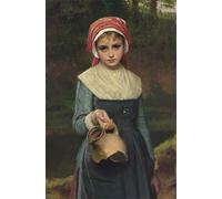 HRJUBWREE Pinturas Famosas Lienzo Arte Impresión Arte de Pared Cuadro El cántaro roto de Charles Sillem Lidderdale para la Decoración de la Sala de Estar 60x90cm
