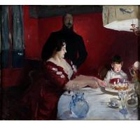 HRJUBWREE Pinturas Famosas Lienzo Arte Impresión Arte de Pared Cuadro la fiesta de cumpleaños de John Singer Sargent para la Decoración de la Sala de Estar 60x90cm