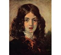 HRJUBWREE Pinturas Famosas Lienzo Arte Impresión Arte de Pared Cuadro Petite Mendiante Rousse de Emile Isidore Deroy para la Decoración de la Sala de Estar 60x90cm