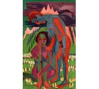 HRJUBWREE Pinturas Famosas Lienzo Arte Impresión Arte de Pared Cuadro Primavera negra de Ernst Ludwig Kirchner para la Decoración de la Sala de Estar 60x90cm