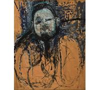 HRJUBWREE Pinturas Famosas Lienzo Arte Impresión Arte de Pared Cuadro Retrato de Diego Rivera de Amedeo Modigliani para la Decoración de la Sala de Estar 60x90cm