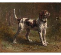 HRJUBWREE Pinturas Famosas Lienzo Arte Impresión Arte de Pared Cuadro un sabueso Limier Briquet de Rosa Bonheur para la Decoración de la Sala de Estar 60x90cm
