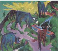 HRJUBWREE Pinturas Famosas Retratos Sobre Lienzo Pinturas Murales Bahía en la de Fehmarn de Ernst Ludwig Kirchner para la Decoración del Hogar del Dormitorio 60x90cm
