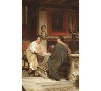 HRJUBWREE Pinturas Famosas Retratos Sobre Lienzo Pinturas Murales el Discurso de Lawrence Alma tadema para la Decoración del Hogar del Dormitorio 60x90cm