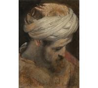 HRJUBWREE Pinturas Famosas Retratos Sobre Lienzo Pinturas Murales El jefe de un sacerdote Estudio para la circuncisión de Federico Fiori Barocci para la Decoración del Hogar del Dormitorio 60x90cm