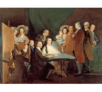 HRJUBWREE Pinturas Famosas Retratos Sobre Lienzo Pinturas Murales la familia del infante don luis de borbon de francisco de goya para la Decoración del Hogar del Dormitorio 60x90cm