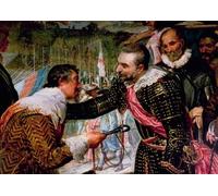 HRJUBWREE Pinturas Famosas Retratos Sobre Lienzo Pinturas Murales La rendición de Breda de Diego Velázquez para la Decoración del Hogar del Dormitorio 60x90cm