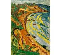 HRJUBWREE Vintage Lienzo Pintura Cuadro en Lienzo Impresión Pared Arte Almuerzo de Ernst Ludwig Kirchner para la Decoración del Hogar de la Oficina 60x90cm