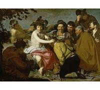 HRJUBWREE Vintage Lienzo Pintura Cuadro en Lienzo Impresión Pared Arte Baco de Diego Velázquez para la Decoración del Hogar de la Oficina 60x90cm