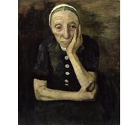 HRJUBWREE Vintage Lienzo Pintura Cuadro en Lienzo Impresión Pared Arte El viejo granjero de Paula Modersohn Becker para la Decoración del Hogar de la Oficina 60x90cm