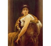 HRJUBWREE Vintage Lienzo Pintura Cuadro en Lienzo Impresión Pared Arte Entre y miedo de Frederic Leighton para la Decoración del Hogar de la Oficina 60x90cm