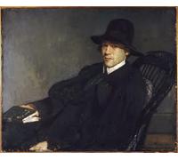 HRJUBWREE Vintage Lienzo Pintura Cuadro en Lienzo Impresión Pared Arte Retrato de Gide por Jacques Emile Blanche para la Decoración del Hogar de la Oficina 60x90cm