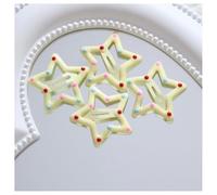 Hrlace 40 pinzas para el pelo Y2K con diseño de estrella, para el pelo, para niñas, pequeñas, para niños, bonitos, accesorios para el pelo, accesorios para el pelo para mujer, lunares amarillos claros