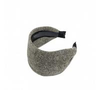 Hrlace Diadema ancha para mujer, de tela, vintage, antideslizante, extra ancha, gruesa, grande, para mujeres y niñas, color gris cielo oscuro con lana (80%)