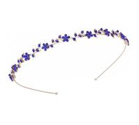 Hrlace Diadema de diamantes de imitación de cristal de moda con brillantes flores de estrás, diademas para novia, diademas elásticas, accesorios para el pelo para mujeres, niñas, princesas, bodas