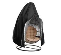Hrlace Funda protectora para silla colgante para exteriores, 210D, Oxford, impermeable, con cremallera y cordón, protección UV, antiviento, 115 x 190 cm