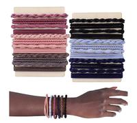 Hrlace Gomas para el pelo Boho Pulsera Niñas Coleta Coleta Elástica Boho Pulseras Coleteros Coleteros Lindos Accesorios Elásticos para Mujeres Mujeres Grueso Delgado Medio Largo Pelo Largo 8# 24
