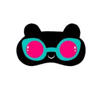 Hrlace Linda máscara de ojos de dibujos animados para dormir, máscara de ojos de felpa suave para dormir, cubierta de ojos, máscara de ojos cómoda para niños, niñas, niños, mujeres, hombres, KB-19, 4