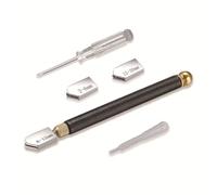 HRLORK Juego de 5 cortadores de vidrio de 2 mm a 20 mm, juego de herramientas de corte de vidrio para manualidades, azulejos, mosaico, botellas, espejos