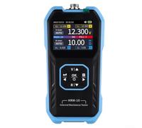 HRM-10 - Medidor de resistencia interna con pantalla TFT a color, medición Kelvin de 4 conductores para baterías de litio, voltaje 0-100 V DC, resistencia 0-200Ω, función de clasificación, carga USB-C