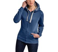 HRM Chaqueta F con Capucha, Denim, L para Mujer