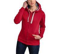 HRM Chaqueta F Sudadera con Capucha, Rojo, S para Mujer