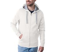 HRM Chaqueta M Sudadera con Capucha, Blanco Roto, Hombre