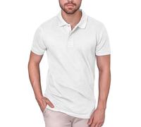 HRM Heavy Stretch M Polo, Blanco White 02-White, S para Hombre