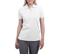 HRM Polo Pesado para Mujer, de 100% algodón, Lavable hasta 60 °C, sostenible, para Mujer, Blanco, S