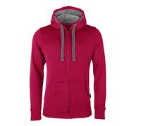 HRM Chaqueta M Sudadera con Capucha, Frambuesa, S para Hombre