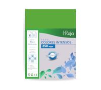 HRoja - Folios Colores Intensos A4 80 gr, 250 hojas, Papel Multifunción apto Impresoras Inkjet y Láser - 210 x 297 mm - Ideal para Oficina, Hogar, Manualidades y Origami (Verde Intenso)