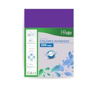 HRoja - Folios Colores Intensos A4 80 gr, 250 hojas, Papel Multifunción apto Impresoras Inkjet y Láser - 210 x 297 mm - Ideal para Oficina, Hogar, Manualidades y Origami (Violeta Intenso)