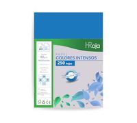 HRoja - Folios Colores Intensos A4 80 gr, 250 hojas, Papel Multifunción apto Impresoras Inkjet y Láser - 210 x 297 mm - Ideal para Oficina, Hogar, Manualidades y Origami (Azul intenso)